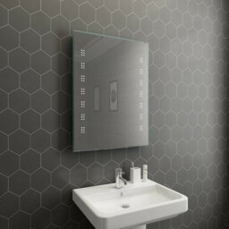 Rinse Bathrooms 800 X 600mm Illuminated Led Bathroom Mirror With Demister Ip44 - thumbnail 1