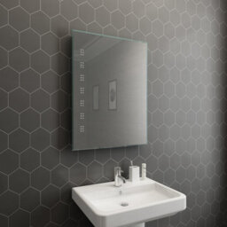 Rinse Bathrooms 800 X 600mm Illuminated Led Bathroom Mirror With Demister Ip44 - thumbnail 2