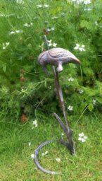 Inspirational Gifting Kingfisher On Reeds Garden Ornament Sculpture With An Aged Bronze Finish - thumbnail 8
