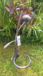 Inspirational Gifting Kingfisher On Reeds Garden Ornament Sculpture With An Aged Bronze Finish - thumbnail 7