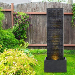 Breeins Modern Vertical Textured Panel Water Fountain, Ip64 Waterproof For Indoor & Outdoor, 98Cm H - thumbnail 2