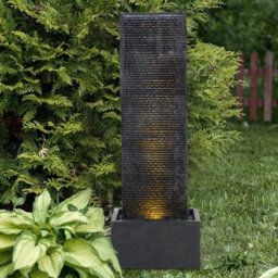 Breeins Modern Vertical Textured Panel Water Fountain, Ip64 Waterproof For Indoor & Outdoor, 98Cm H - thumbnail 3