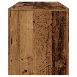 Berkfield Tv Cabinet With Led Lights Old Wood 120X36.5X40 Cm Engineered Wood - thumbnail 8