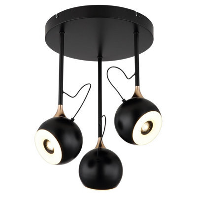 Luminosa Lighting Luminosa Donovan Ceiling Spotlight Clusters Matt Black Led 3000K - image 1