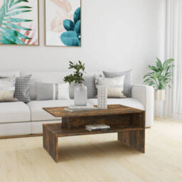 Berkfield Coffee Table Smoked Oak 90X60X42,5 Cm Engineered Wood - thumbnail 1