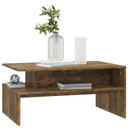 Berkfield Coffee Table Smoked Oak 90X60X42,5 Cm Engineered Wood - thumbnail 5