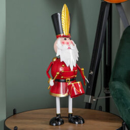 Samuel Alexander 44Cm Hand Painted Metal Christmas Captain Santa Decoration - thumbnail 7