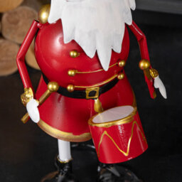 Samuel Alexander 44Cm Hand Painted Metal Christmas Captain Santa Decoration - thumbnail 5