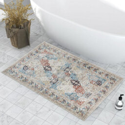 Ameha Area Rugs 40X60 Cm Coastal Cashmere Style Soft Short Pile Vintage Rug - Carpet For Dining Room - thumbnail 4