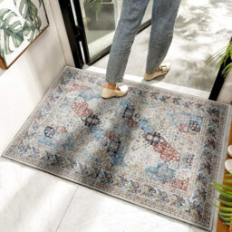Ameha Area Rugs 40X60 Cm Coastal Cashmere Style Soft Short Pile Vintage Rug - Carpet For Dining Room - thumbnail 6