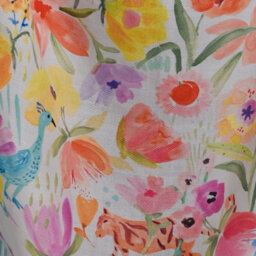 Appletree Festival Floral Print Tasselled Throw - thumbnail 4
