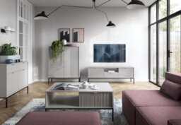 Abakus Direct Nova Sideboard 104Cm In Light Grey - thumbnail 5