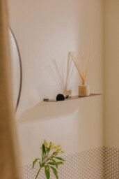 Cosmic Bathroom Shelf, Bathroom Organizer, 40Cm,  Glossy Stainless Steel, Logic Collection - thumbnail 5