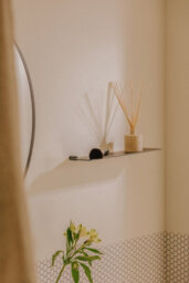 Cosmic Bathroom Shelf, Bathroom Organizer, 40Cm,  Glossy Stainless Steel, Logic Collection - thumbnail 4