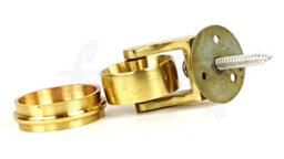 L&F 1X Brass Castor & Ring 29mm Screw In Castor  Furniture Beds Sofas Chairs Stools - thumbnail 4
