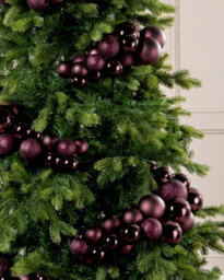 Werchristmas Burgundy Bauble Cluster Arch, 60 Cm - thumbnail 3