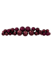 Werchristmas Burgundy Bauble Cluster Arch, 60 Cm - thumbnail 1