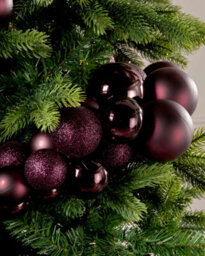 Werchristmas Burgundy Bauble Cluster Arch, 60 Cm - thumbnail 5