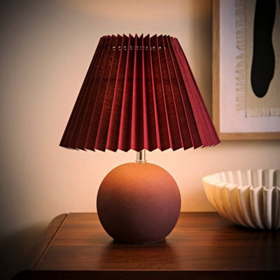 Valuelights Beattie Burgundy Origami Table Lamp And Bulb - image 1