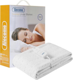 Alecome Luxury Fleece Heated Fitted Mattress Underblanket, Cover, Auto-Cut, 3 Heat Settings Singe 152 X 72Cm Machine Washable - thumbnail 1