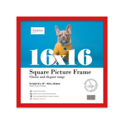 16X16 Red Picture Frame (40.6 X 40.6Cm) Poster, Photo, Artwork, Gallery Wall Or Print - thumbnail 1