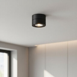 Ultra Beam Lighting Ultrabeam Black Surface Mounted Ceiling Downlight Spotlight Adjustable And Tiltable 5 Watt Warm White Led - thumbnail 3