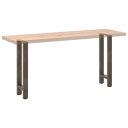 Berkfield Console Table Legs Natural Steel 2 Pcs 38X(72-73) Cm Steel - thumbnail 8