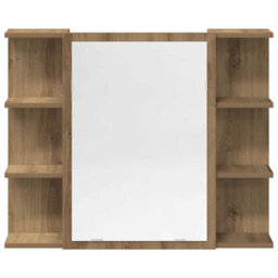 Berkfield 4 Piece Bathroom Furniture Set Artisan Oak Engineered Wood - thumbnail 9