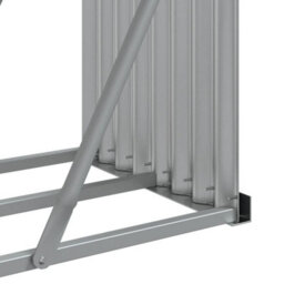 Walplus Log Holder Light Brown 300X45X100 Cm Galvanised Steel - thumbnail 8