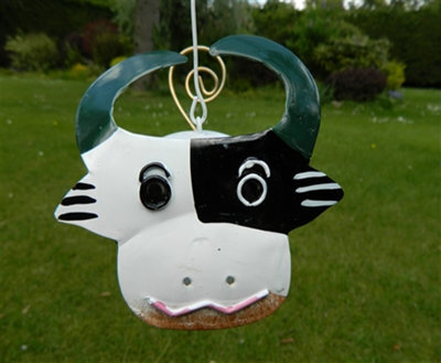 Metal Hanging Cow Animal Tea Light Candle Holder - image 1