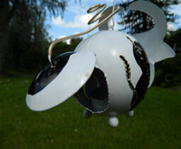 Metal Hanging Cow Animal Tea Light Candle Holder - thumbnail 4
