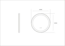 Durovin Bathrooms Wall Mounted Illuminated Led Bathroom Round Mirror Touch Sensitive Switch 3 Colors Mode And Anti Fog 600 X 600mm - thumbnail 5