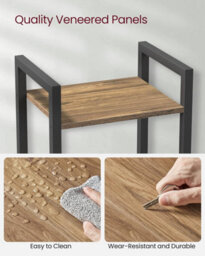 Songmics 6-Tier Shelf, Bookcase, Bookshelf, Shelving Unit, Storage Organiser Rack, Special Walnut And Black - thumbnail 8