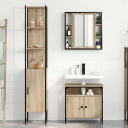 Walplus Bathroom Cabinet Set Other 3 Pcs Sonoma Oak 33 X 33 X 185.5 Cm - thumbnail 4