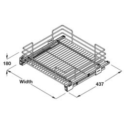 Pull-Out Basket For 300mm Cabinet (W)260mm - thumbnail 4