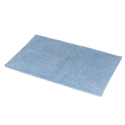 Showerdrape Andorra Cobalt Blue 100% Cotton Bath Mat 800 X 500mm - image 1