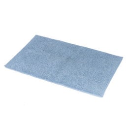 Showerdrape Andorra Cobalt Blue 100% Cotton Bath Mat 800 X 500mm - thumbnail 1