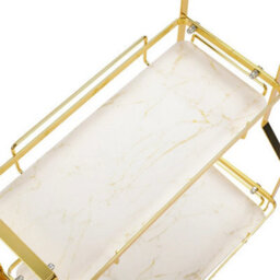2-Tier Metal & Plastic Vanity Tray Rack - thumbnail 5