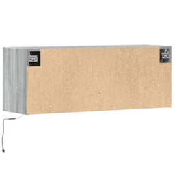 Berkfield Durable Tv Wall Cabinet With Led Lights Grey Sonoma 100X31X35 Cm - thumbnail 8