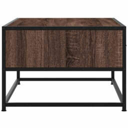 Walplus Coffee Table Brown Oak 100X50X35 Cm Engineered Wood And Metal - thumbnail 6