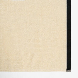 OHS Border Trim Premium Cotton Bath Towel Sheet Soft Absorbent - Cream - thumbnail 7