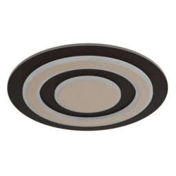 Luminosa Lighting Luminosa Jayden 48Cm Integrated Led Semi Flush Ceiling Light Matt Black Led 3000K - thumbnail 2