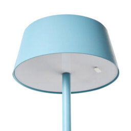 Wyld And Coco Blue Metal Wireless Table Lamp, Usb-C Rechargeable, Touch Control - thumbnail 5