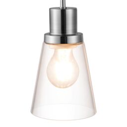 GoodHome Bobwhite Satin Silver Effect Wired Bathroom Wall Light - thumbnail 4