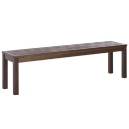 Beliani Garden Bench Tuscania 160 Cm Eucalyptus Wood Dark Brown - thumbnail 4