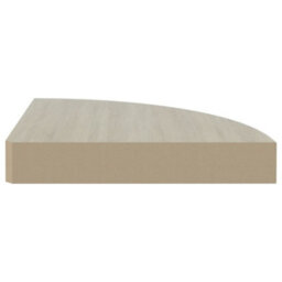 Berkfield Wall Corner Shelves 4 Pcs Oak And White 25X25X3.8 Cm Mdf - thumbnail 5
