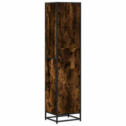 Walplus Book Cabinet Smoked Oak 40X35X170.5 Cm Engineered Wood - thumbnail 6