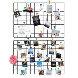 Pack Of 2 Wall Hanging Grid Panels - Pukkr - thumbnail 1