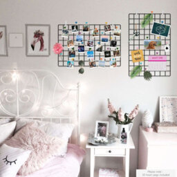 Pack Of 2 Wall Hanging Grid Panels - Pukkr - thumbnail 4