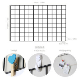 Pack Of 2 Wall Hanging Grid Panels - Pukkr - thumbnail 5
